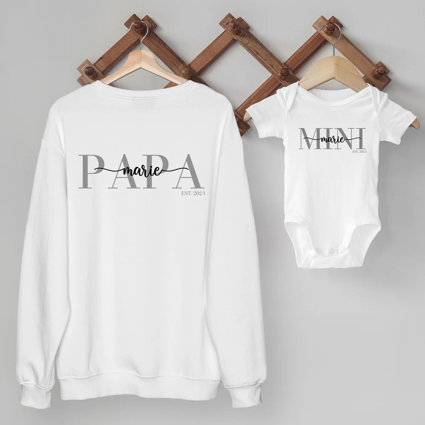 Personalisierter Erwachsenen Sweater "Mama / Papa" (2. Teil vom Partnerlook)