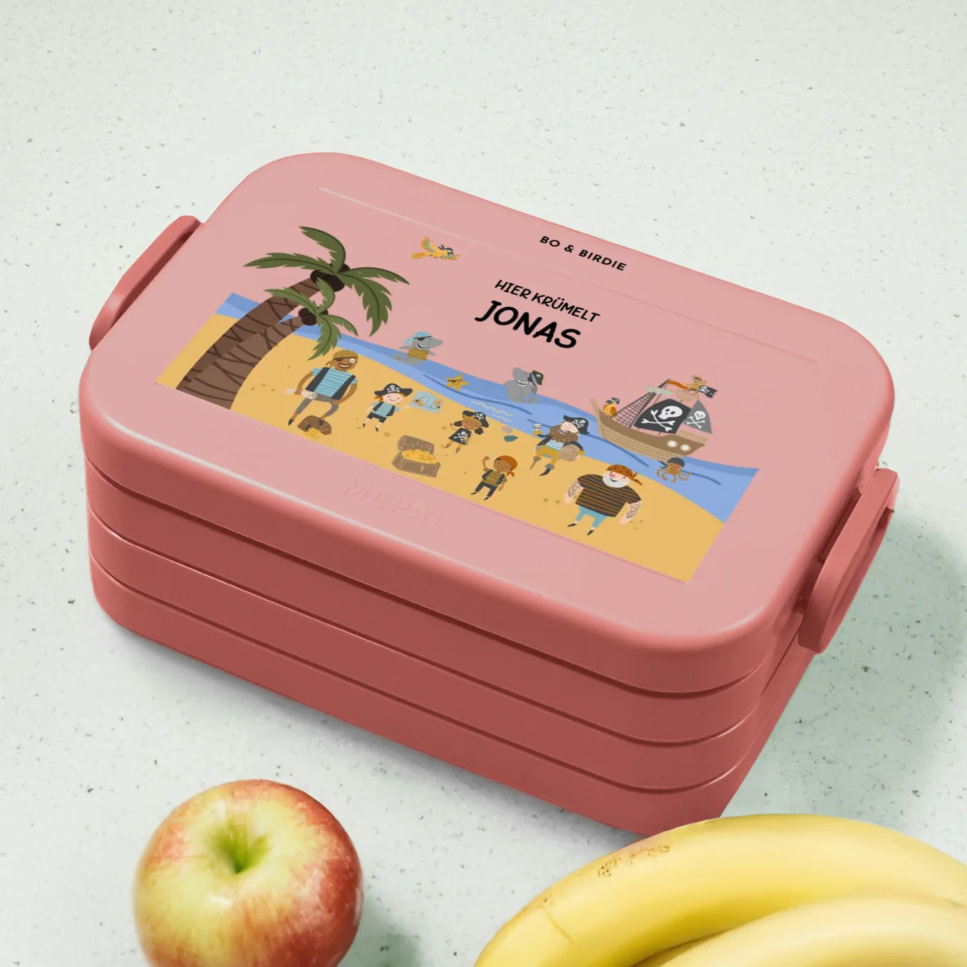 Personalisierte Mepal Bento Brotdose "Piraten"