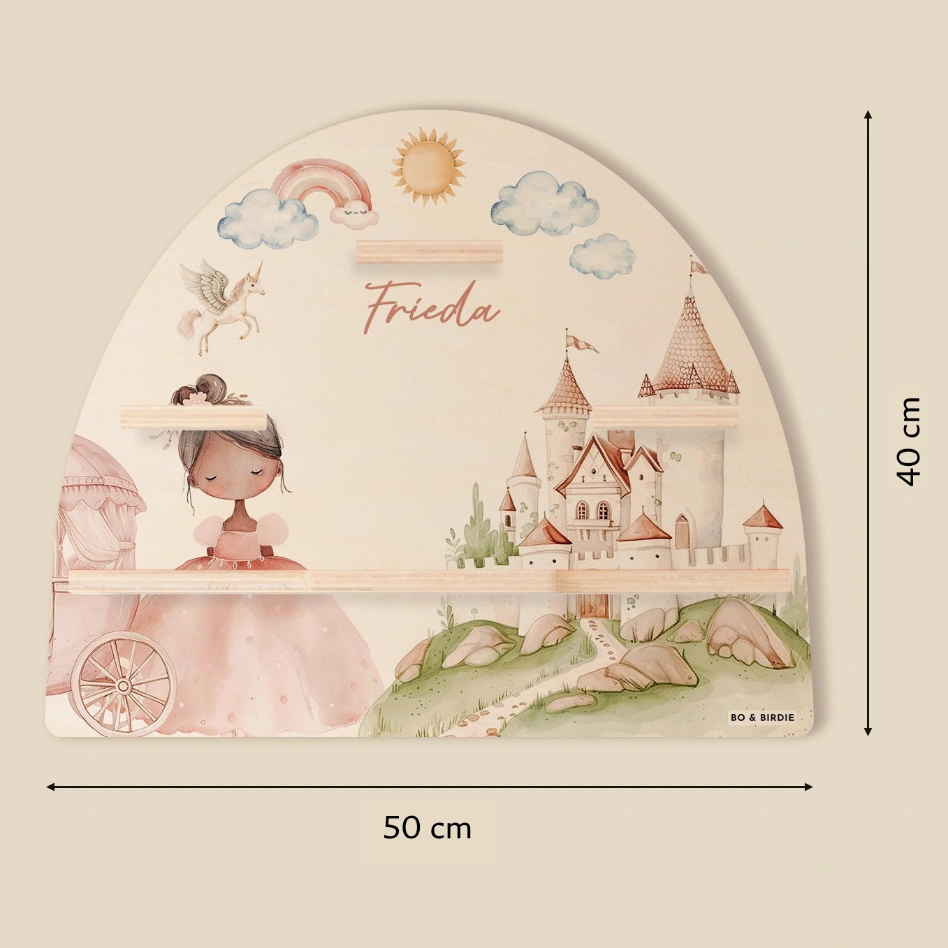 Personalisiertes Toniebox Regal "Prinzessin"