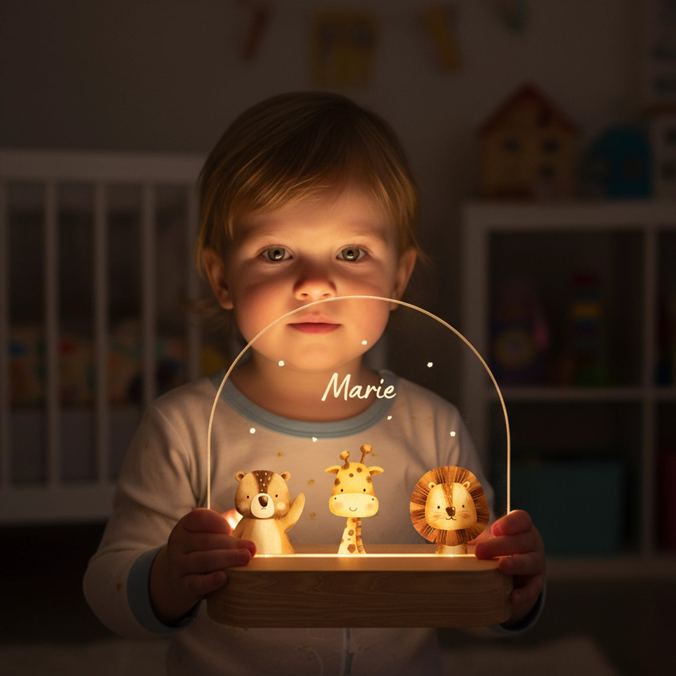 Personalisiertes Nachtlicht "Lieblingstier"