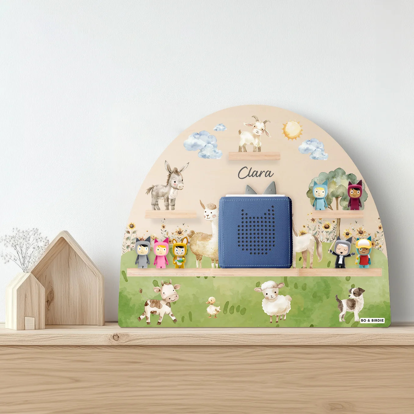 Personalisiertes Toniebox Regal "Bauernhof"