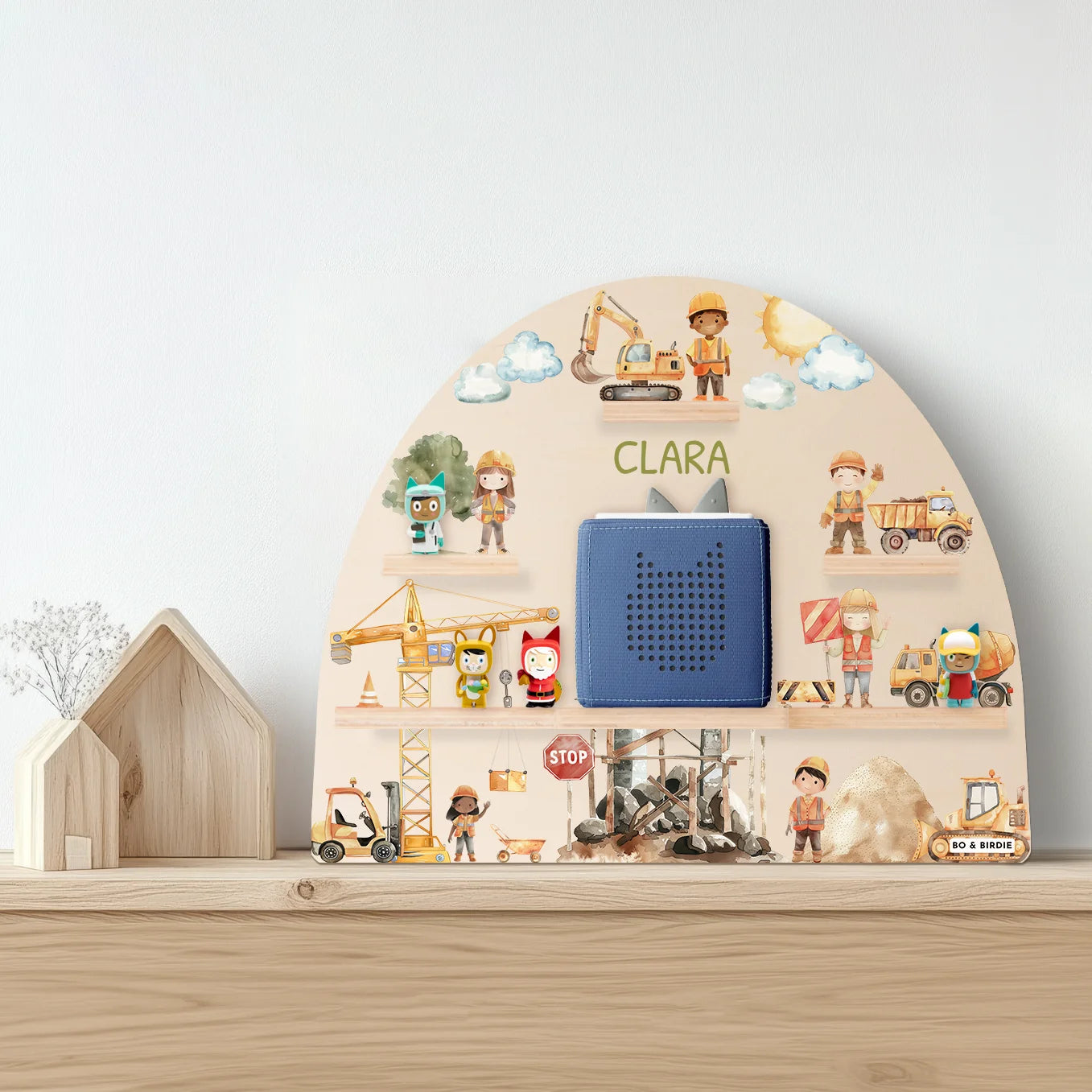 Personalisiertes Toniebox Regal "Baustelle"
