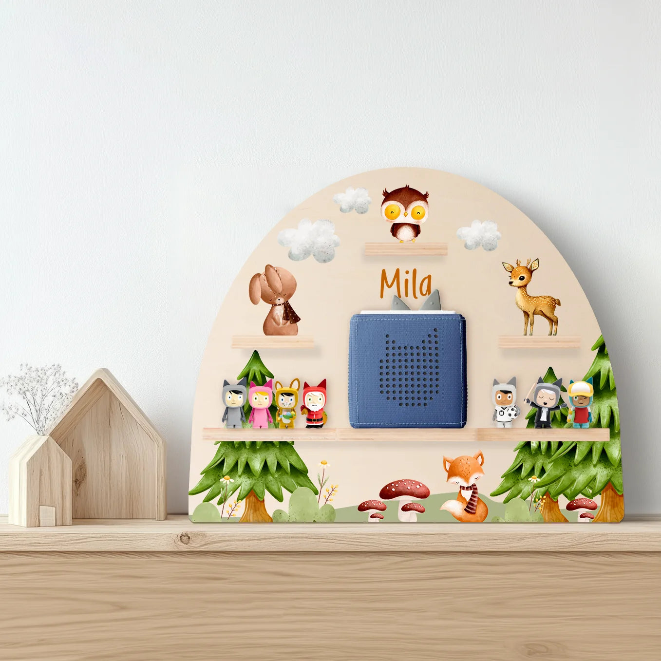 Personalisiertes Toniebox Regal "Waldtiere"