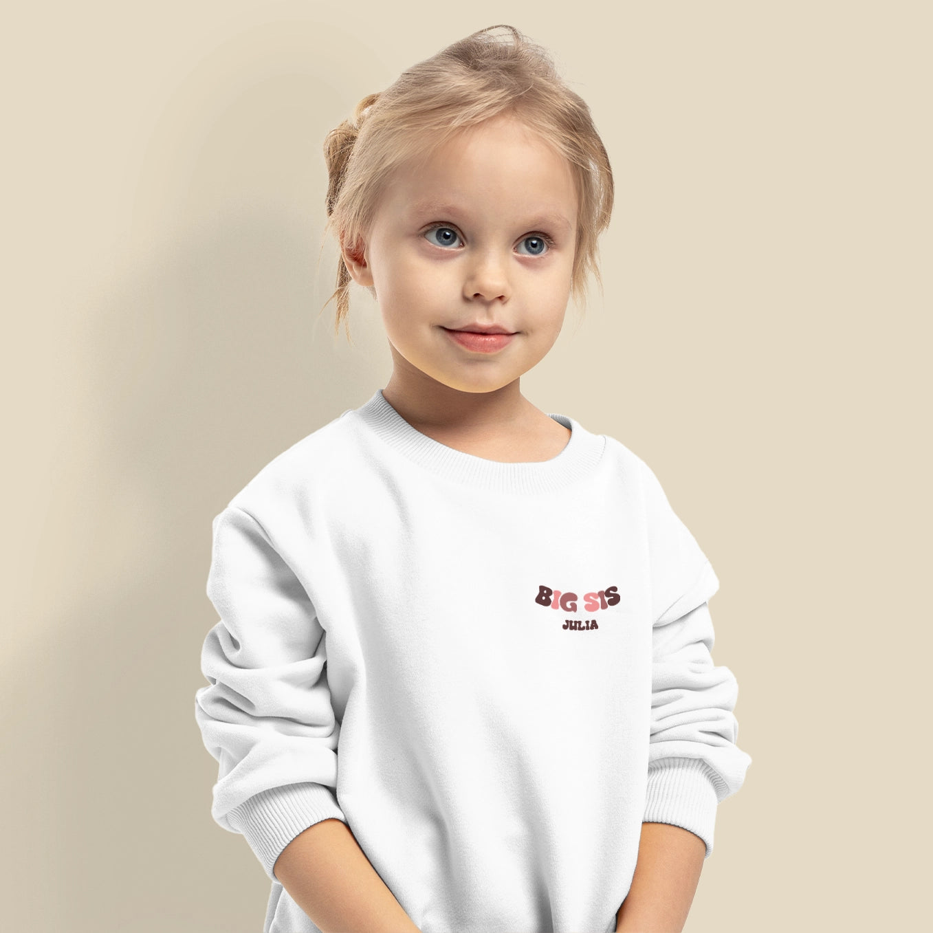 Personalisierter Sweater "Cool Big Sis Club"