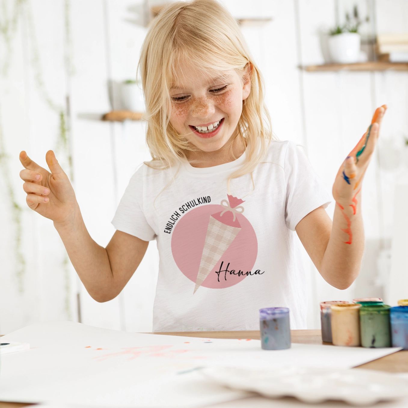 Personalisiertes T-Shirt "Schultüte"