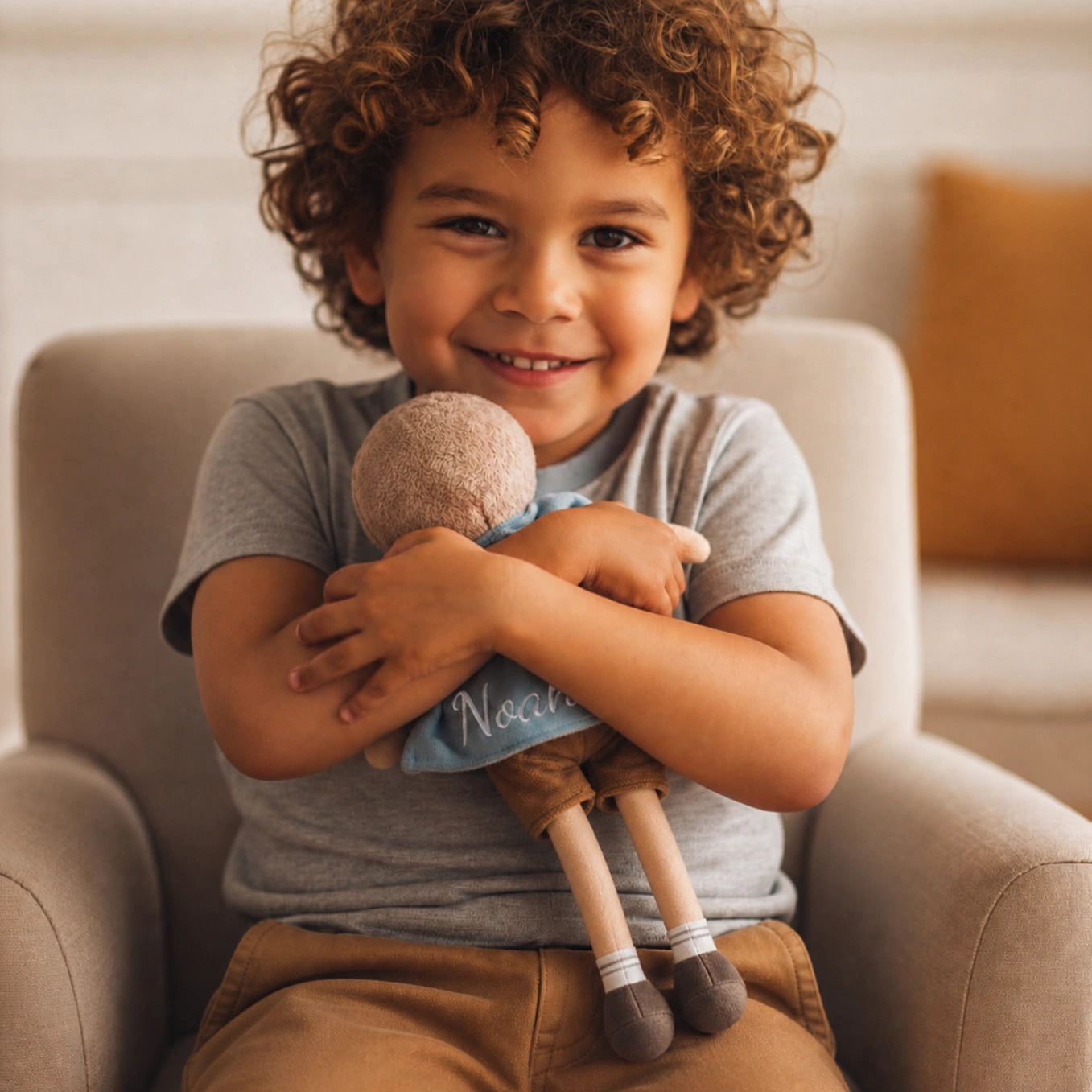 Personalisierte Kuschelpuppe Superhero "Dave"