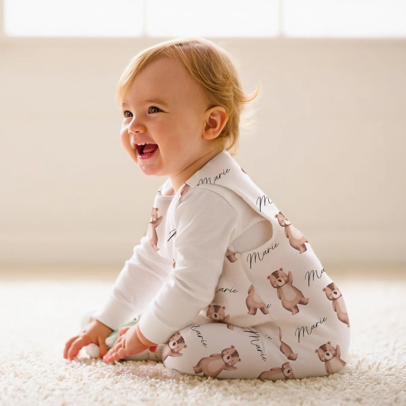 Personalisierter Baby Schlafsack "Lieblingstier"