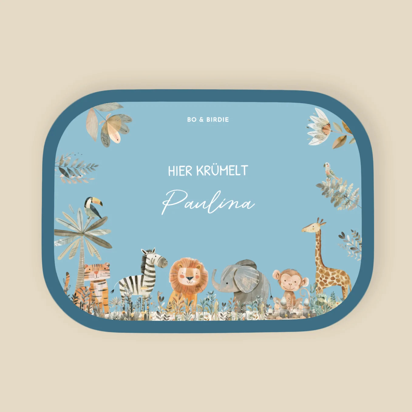 Personalisierte Mepal Brotdose "Safari Tiere" Bo & Birdie