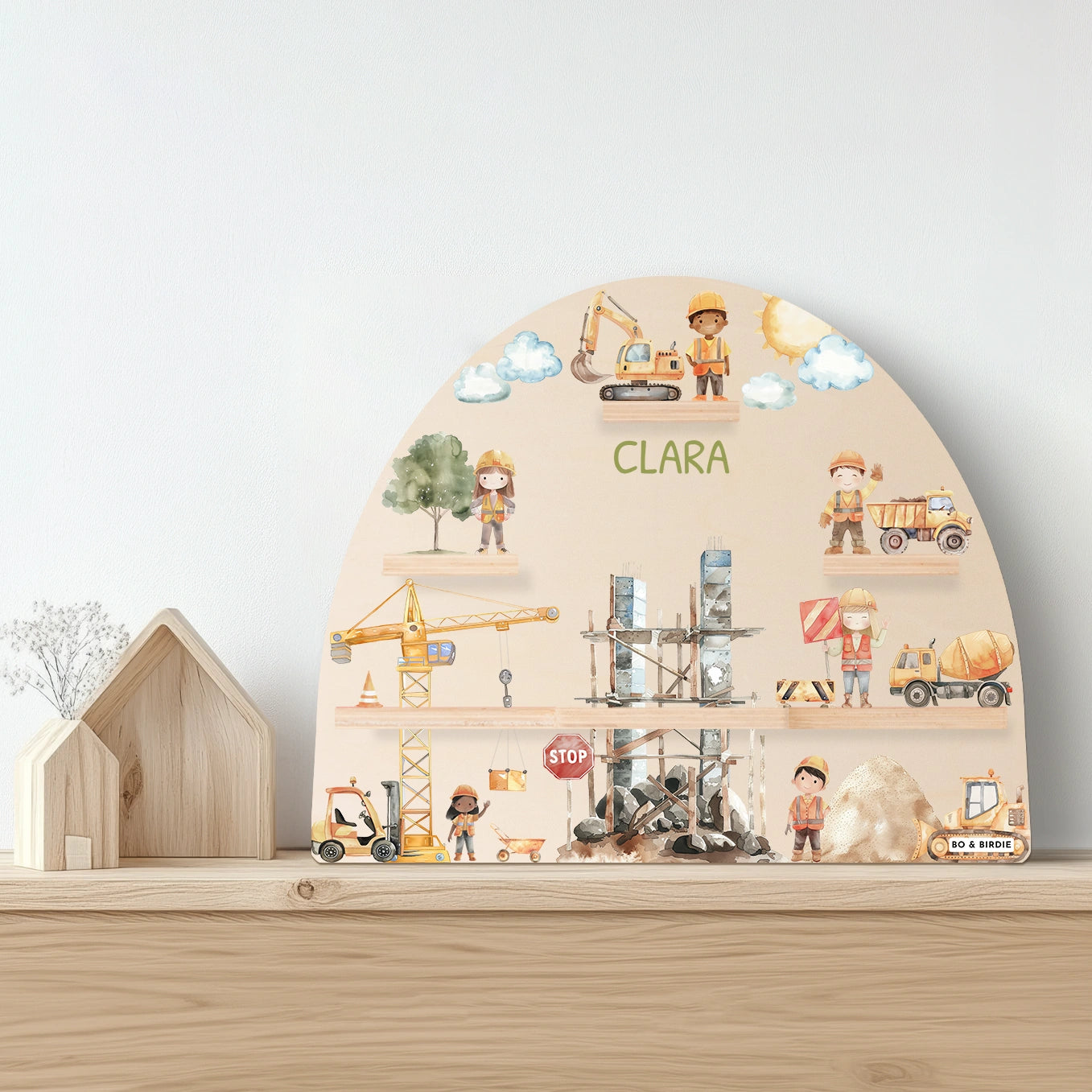 Personalisiertes Toniebox Regal "Baustelle"