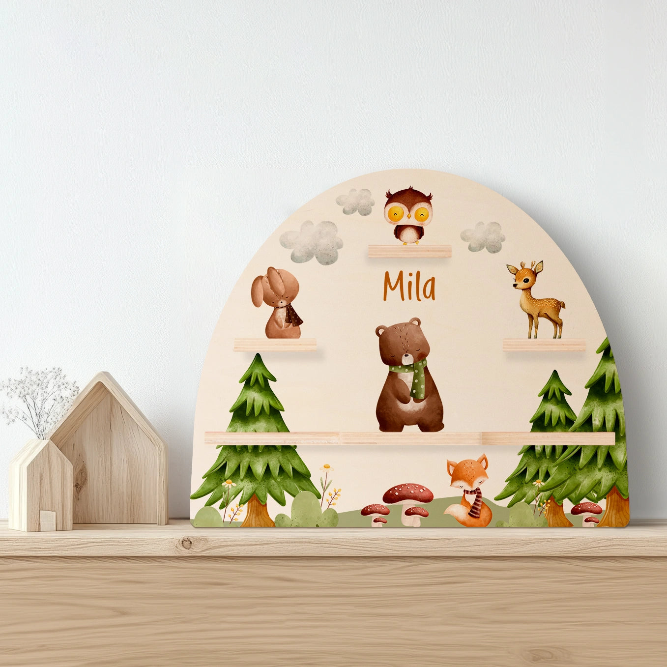 Personalisiertes Toniebox Regal "Waldtiere"