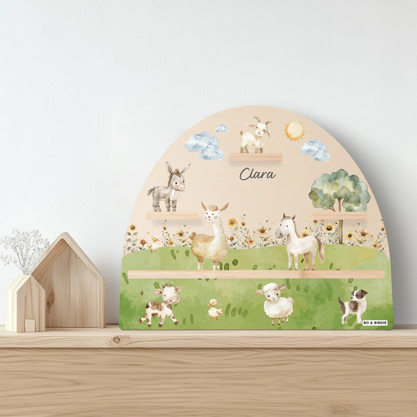 Personalisiertes Toniebox Regal "Bauernhof"