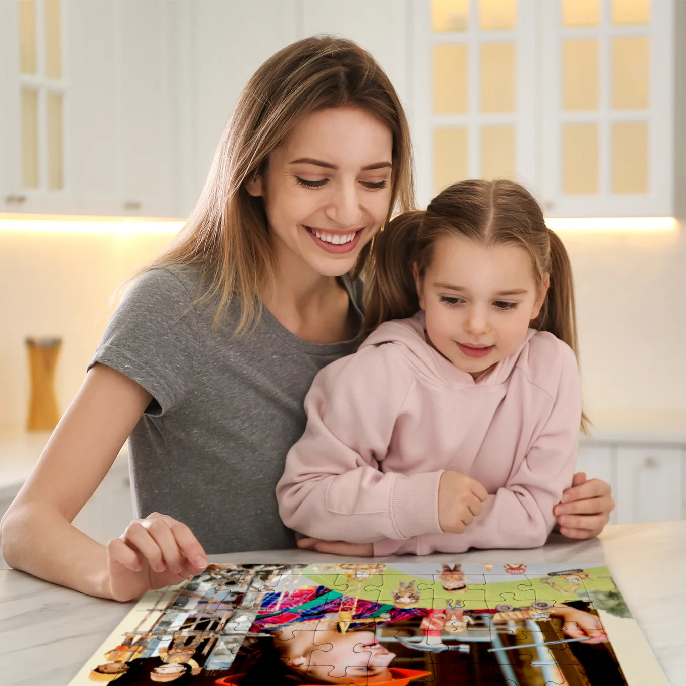 Personalisiertes Kinderpuzzle "Baustelle"