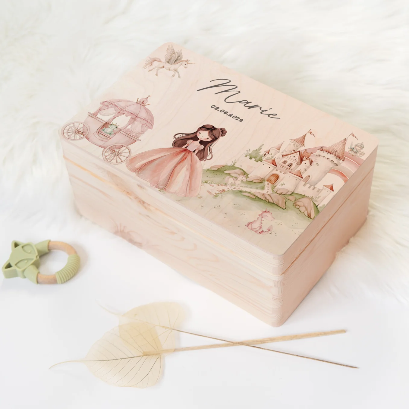 Personalisierte Erinnerungsbox "Prinzessin"
