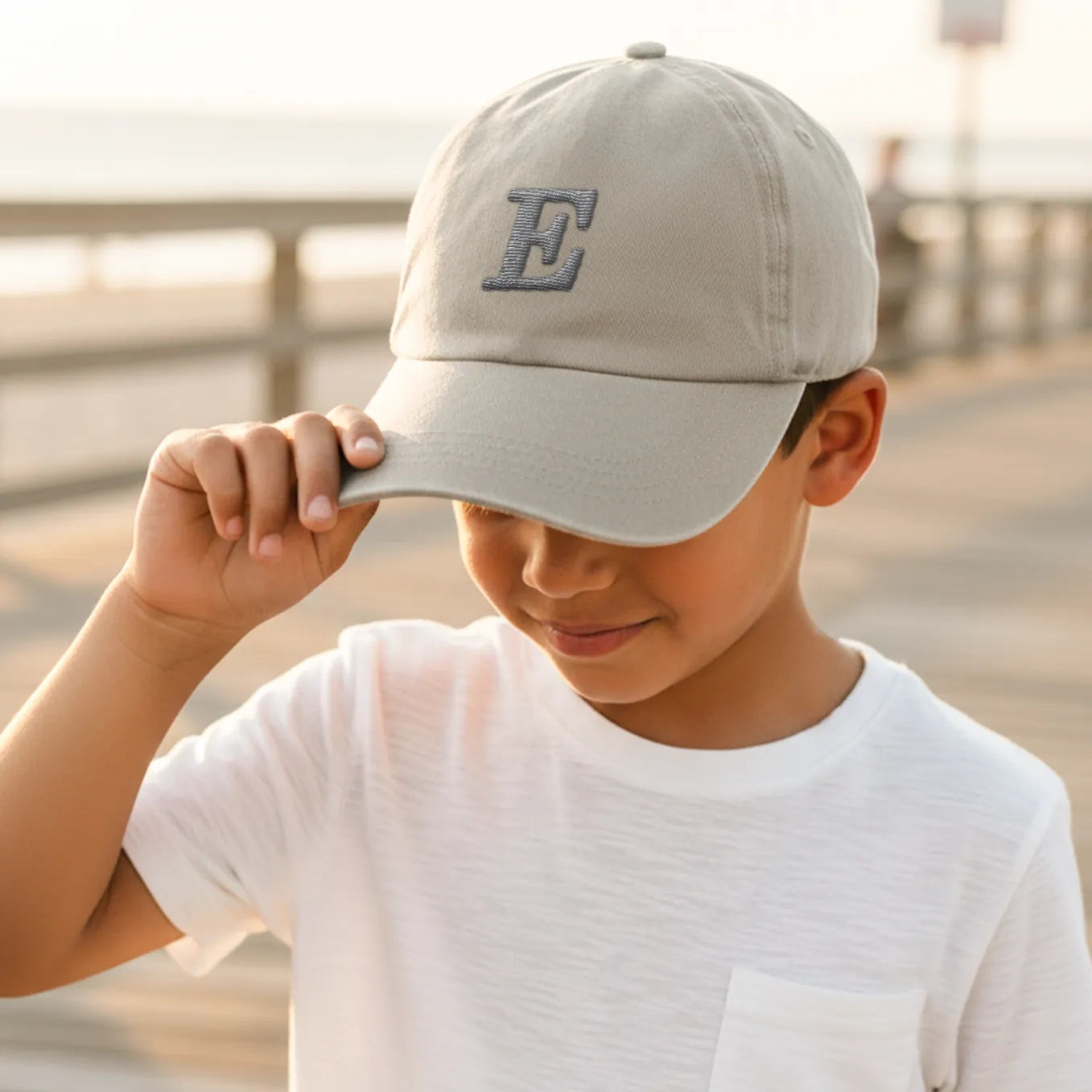 Personalisierte Kids Cap mit Anfangsbuchstaben "Monogramm"