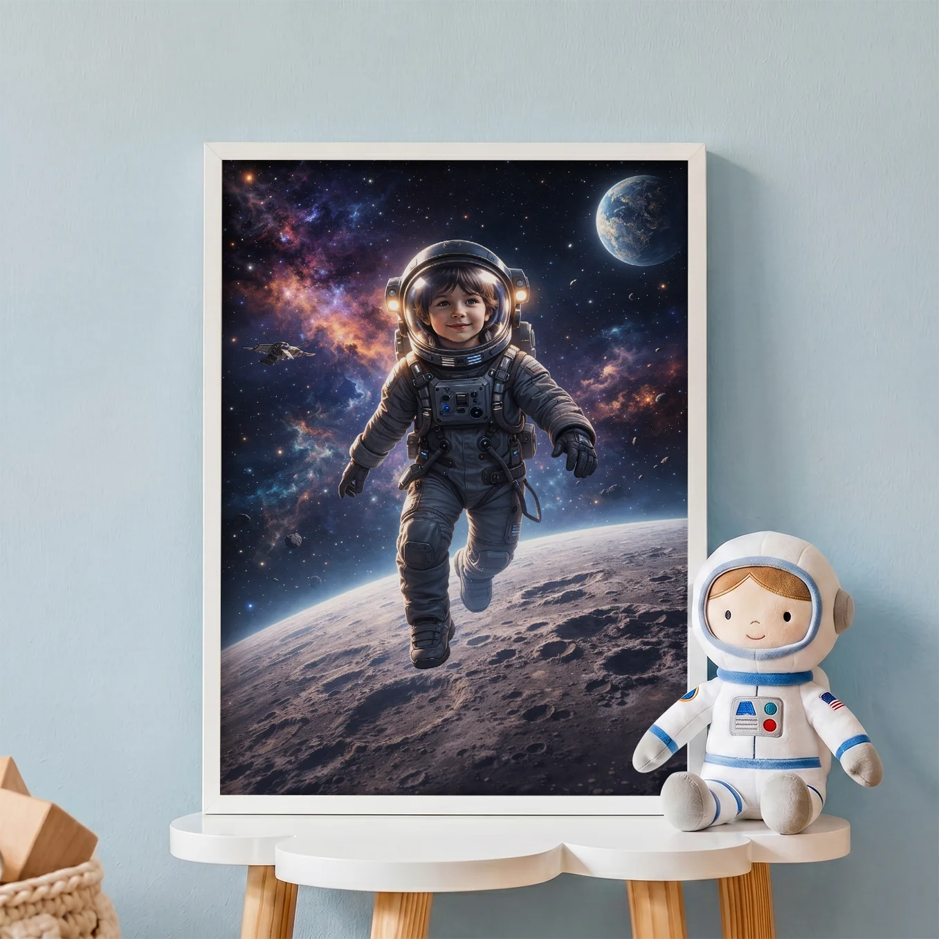 Personalisiertes Kinderposter "Astronaut"