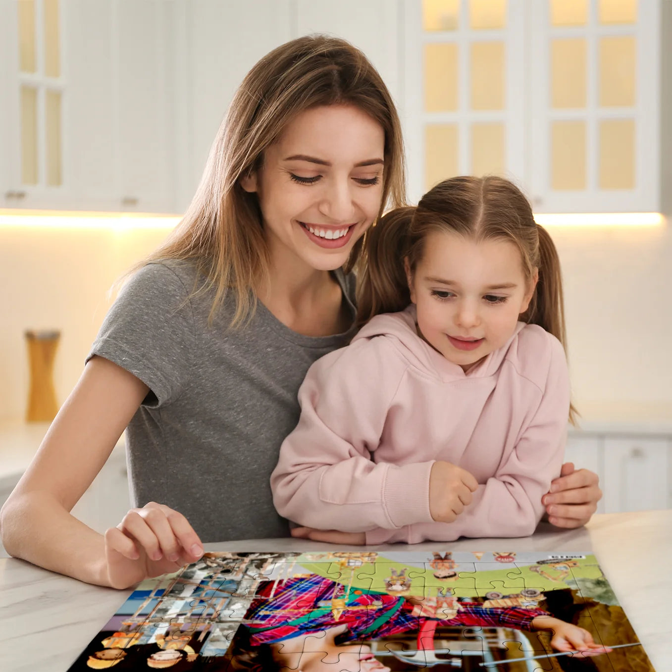 Personalisiertes Kinderpuzzle "Baustelle"