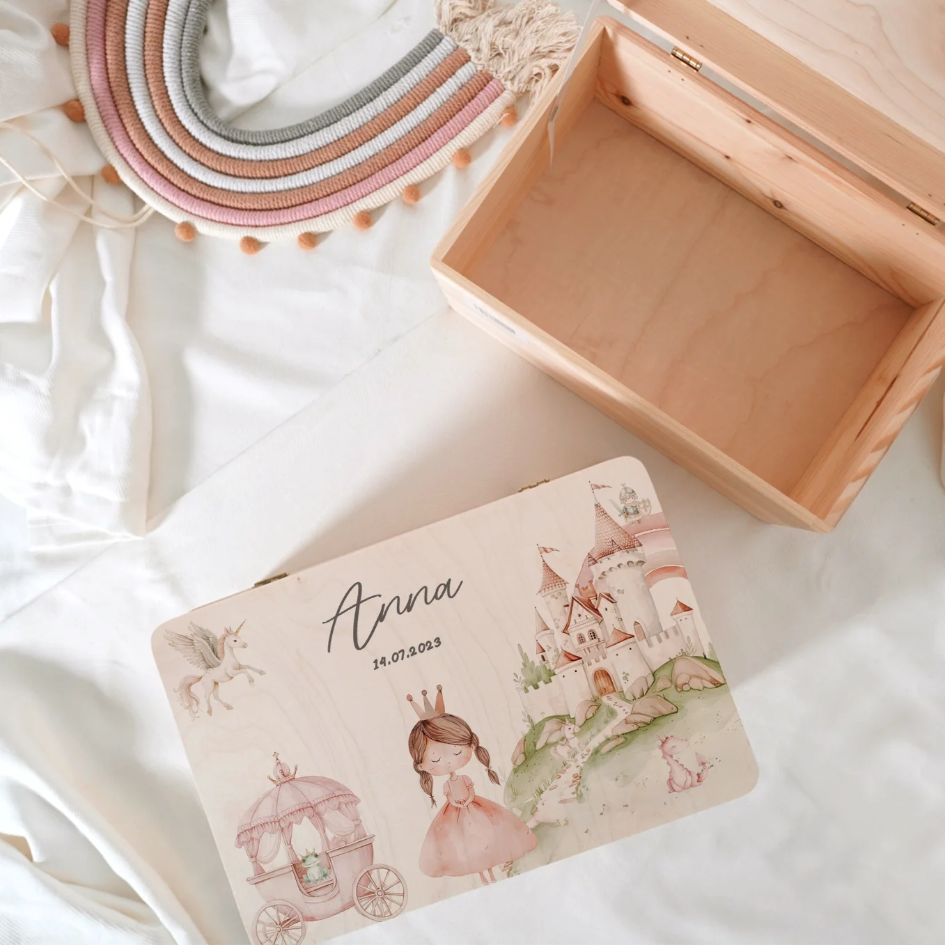 Personalisierte Erinnerungsbox "Prinzessin"
