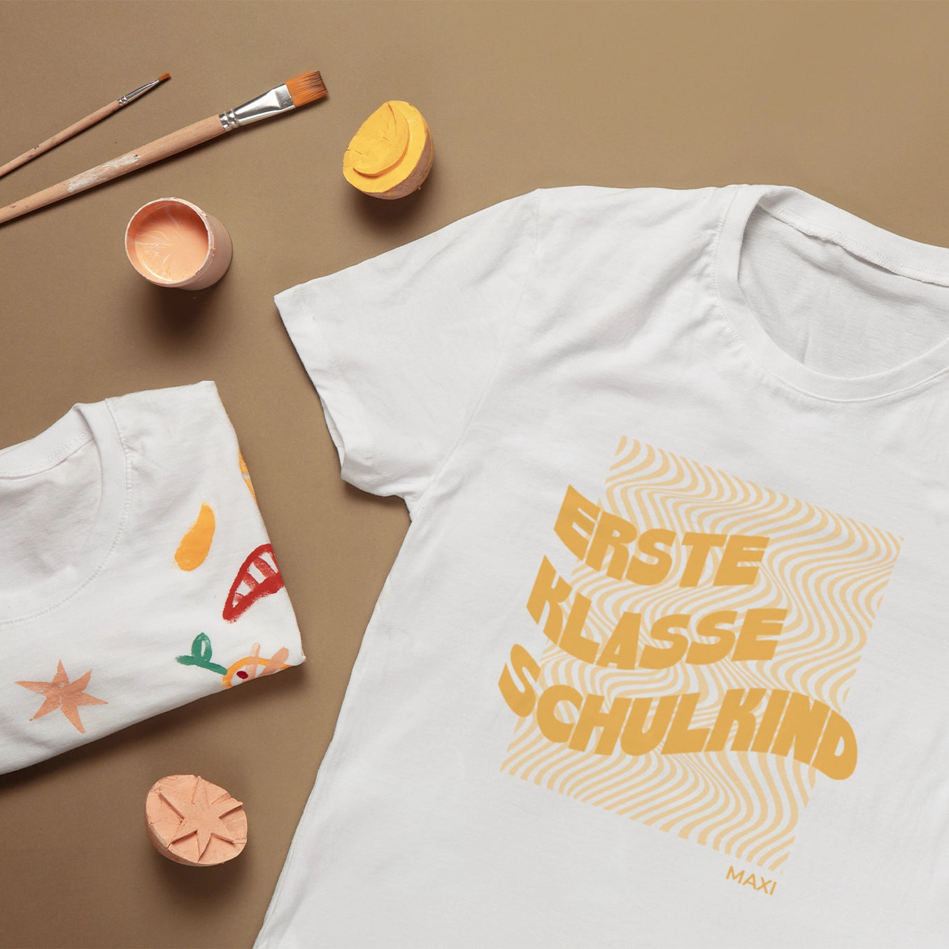 Personalisiertes Retro T-Shirt "Schulkind"