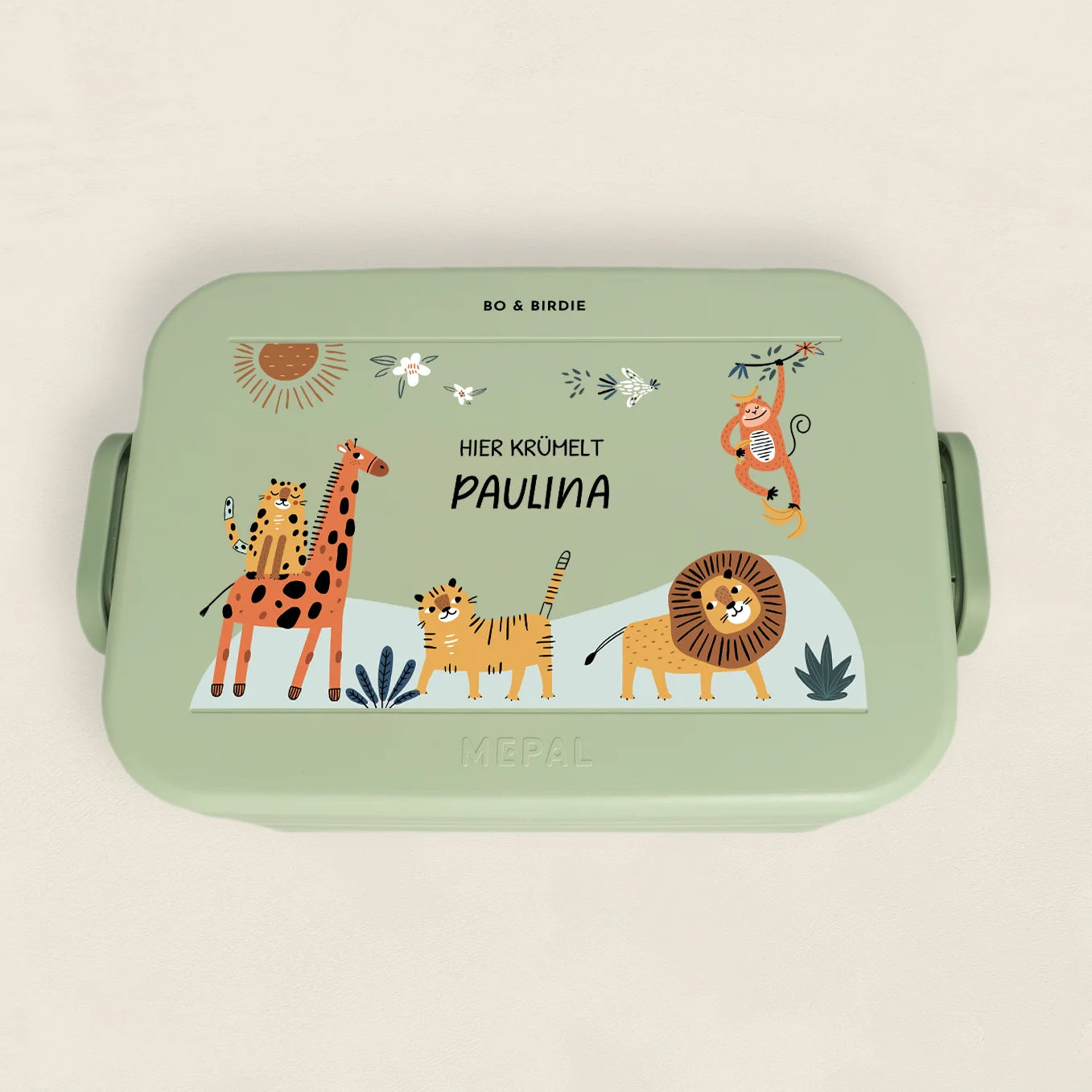 Personalisierte Mepal Brotdose "Wilde Safari" Bo & Birdie