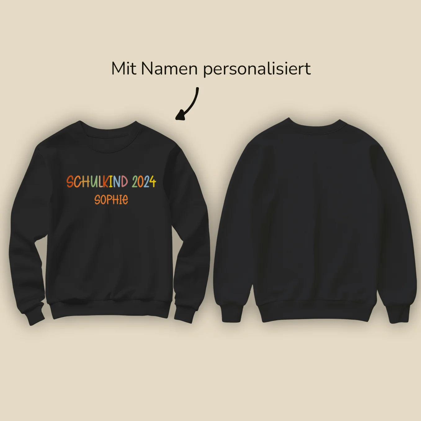 Personalisierter Sweater "Schulkind 2024"