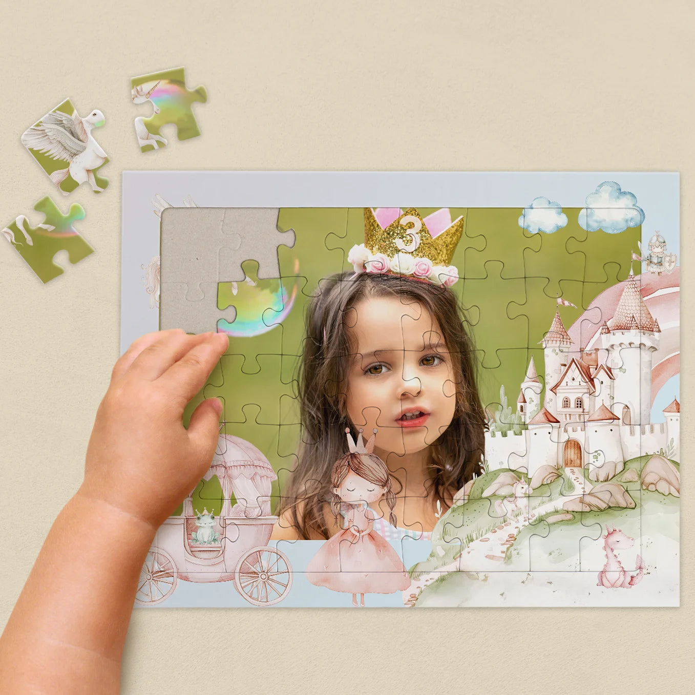 Personalisiertes Kinderpuzzle "Prinzessin"