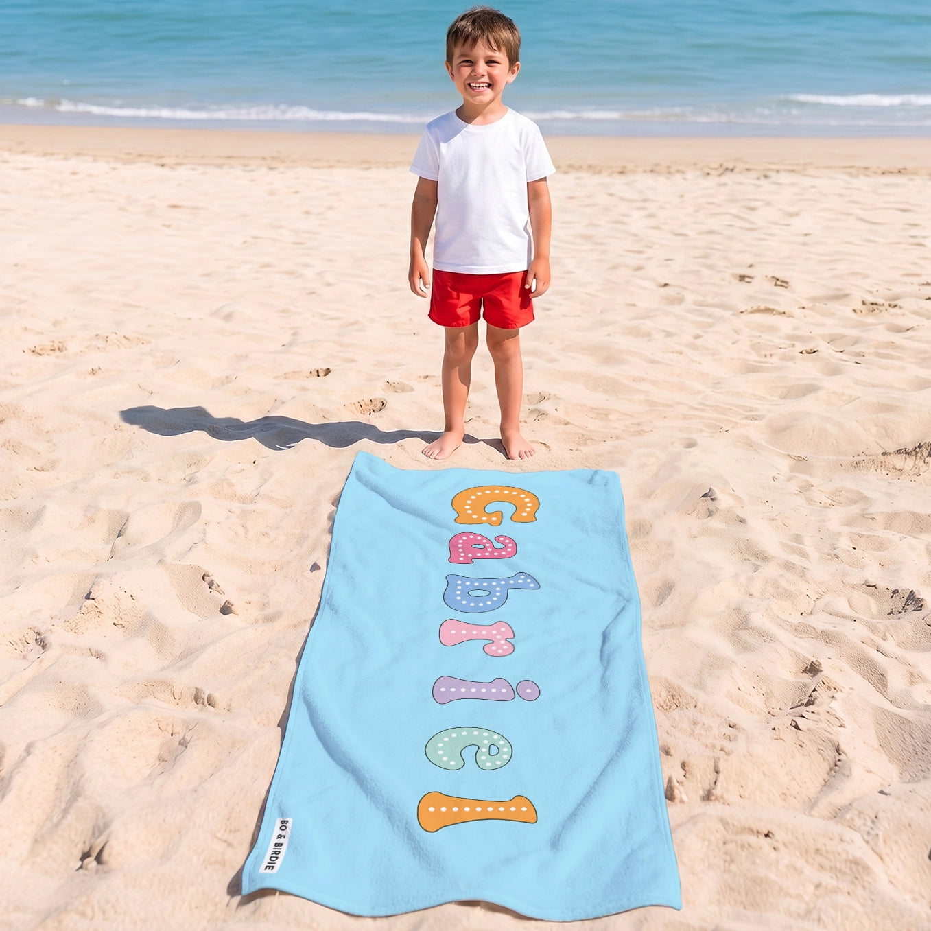 Personalisiertes Kinder Badehandtuch "Name"