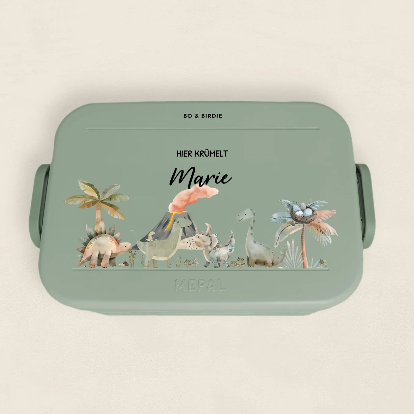 Personalisierte Mepal Brotdose "Boho Dinosaurier"
