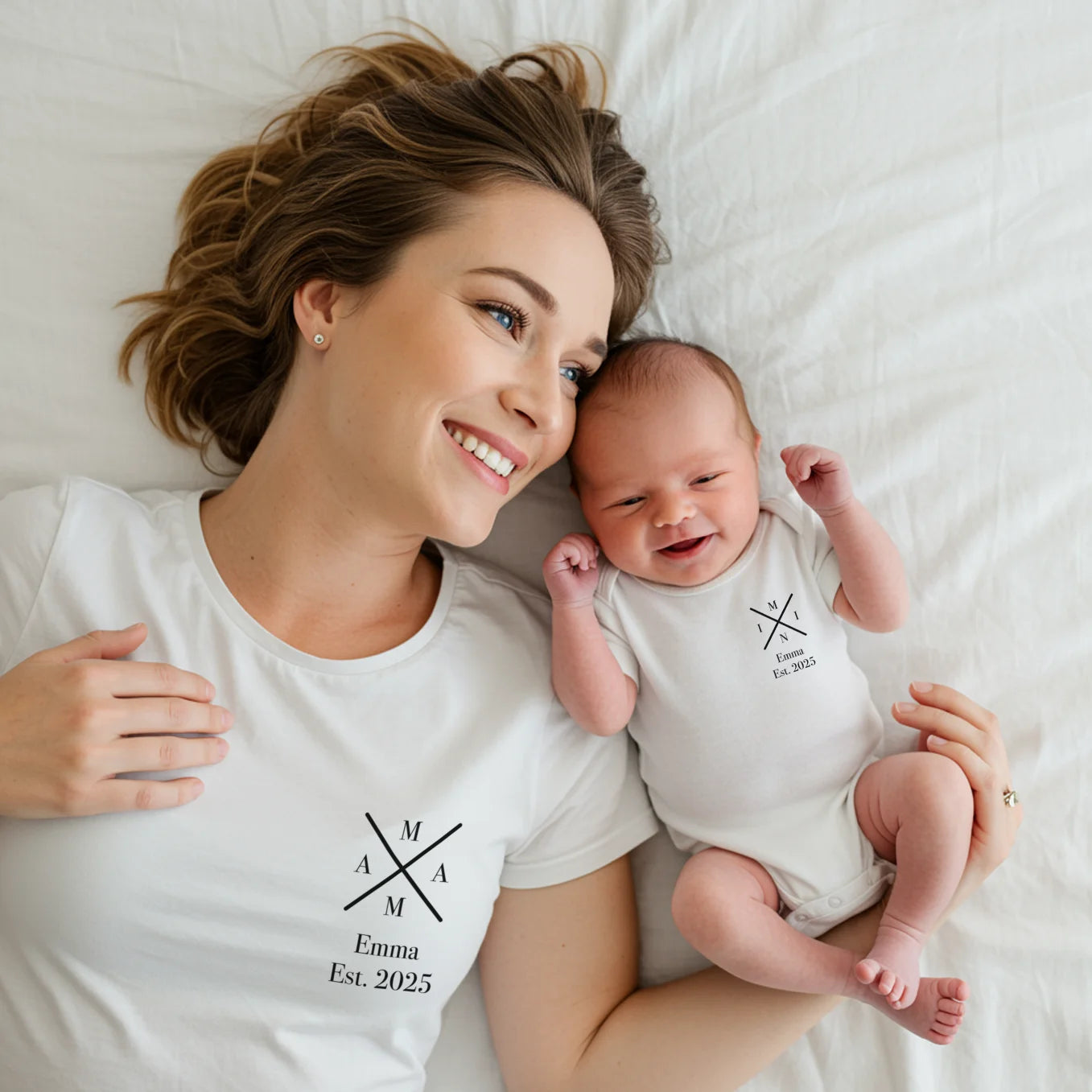 Personalisierter Partnerlook für Mama und Baby “MAMA - MINI”