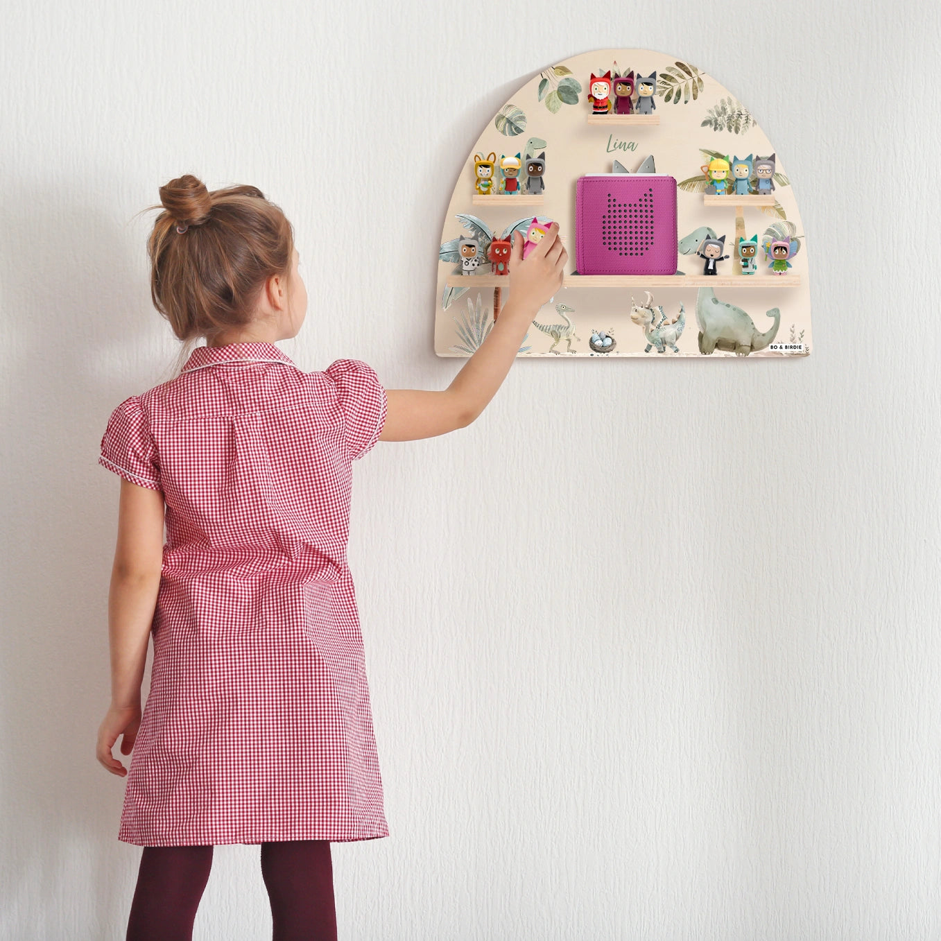 Personalisiertes Toniebox Regal "Dinosaurier"
