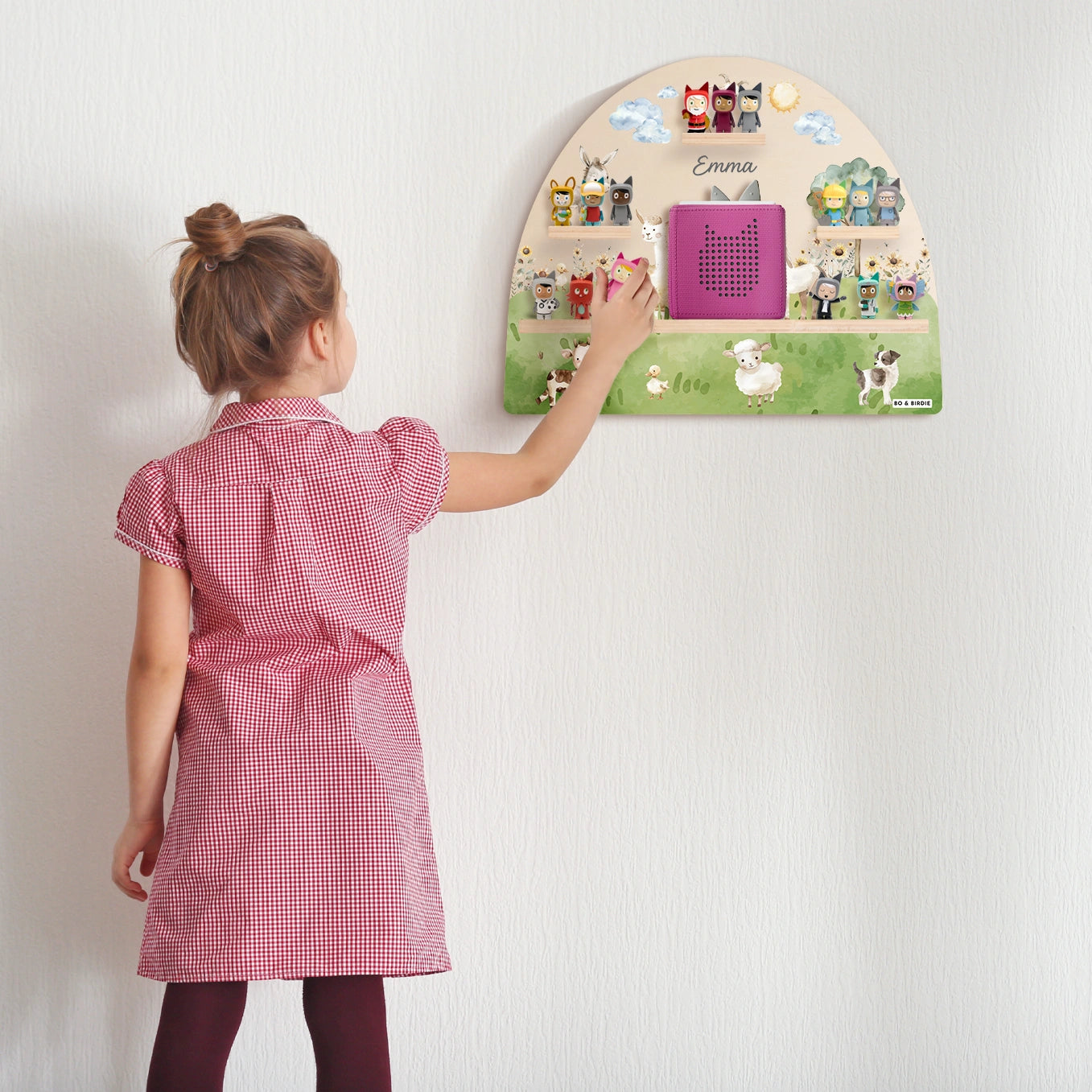 Personalisiertes Toniebox Regal "Bauernhof"