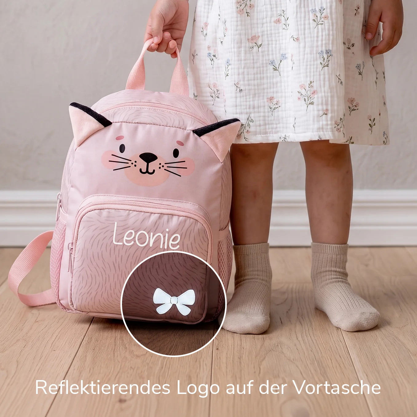 Personalisierter Kinder Rucksack "Katze"