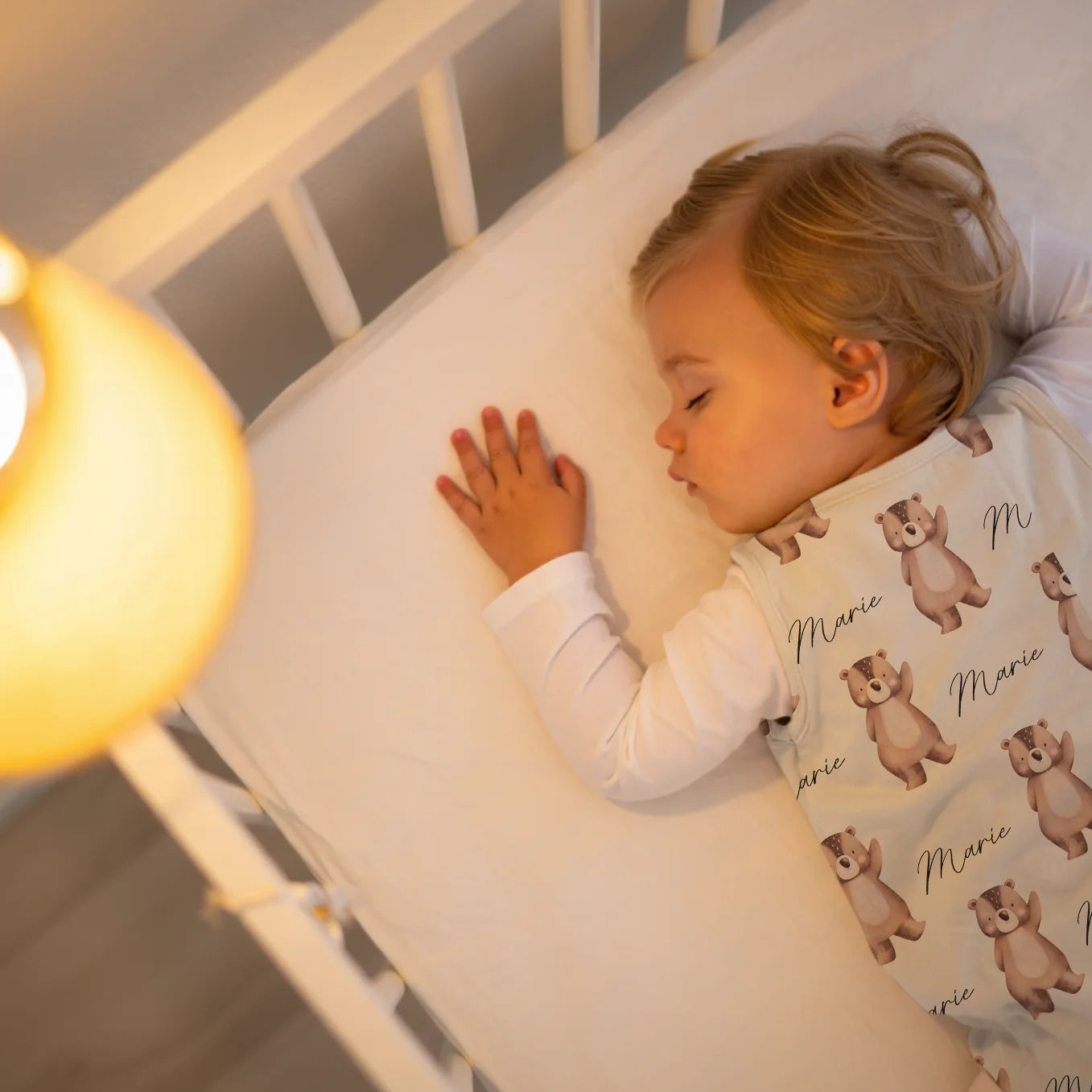 baby schlafsack newborn Personalisierter Baby Schlafsack mit Lieblingstier & Namen