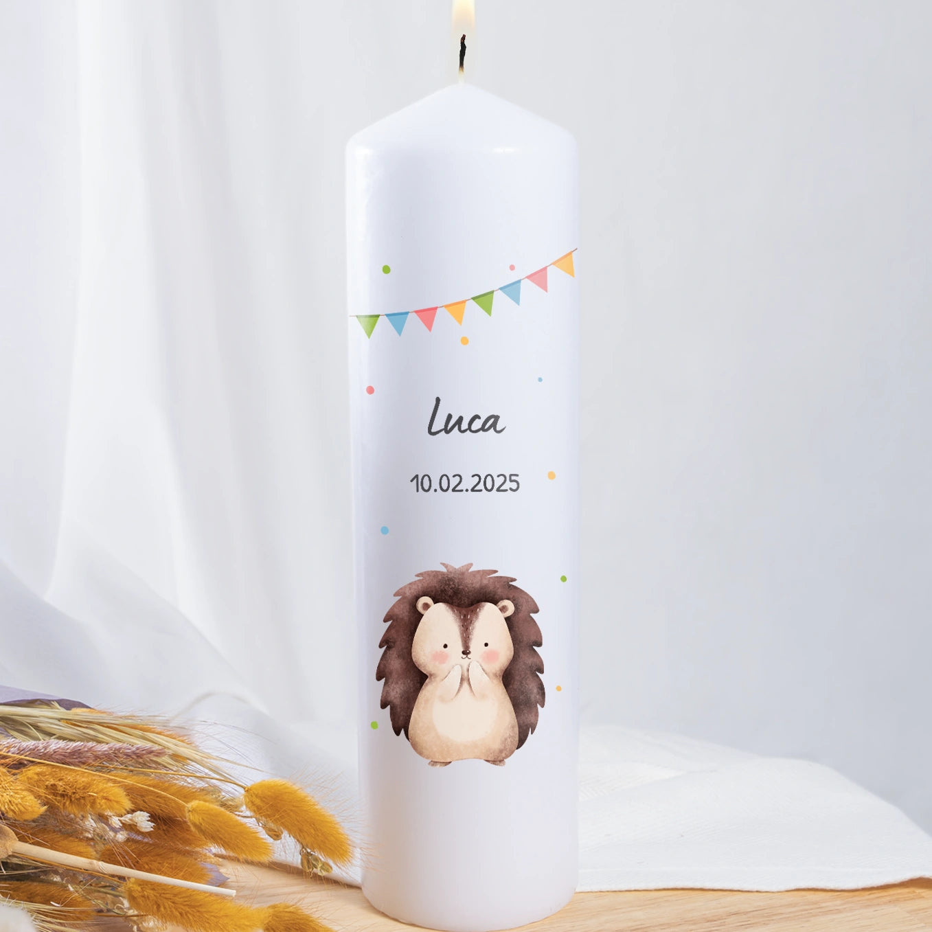 Personalisierte Kerze Geburtstag "Lieblingstier"