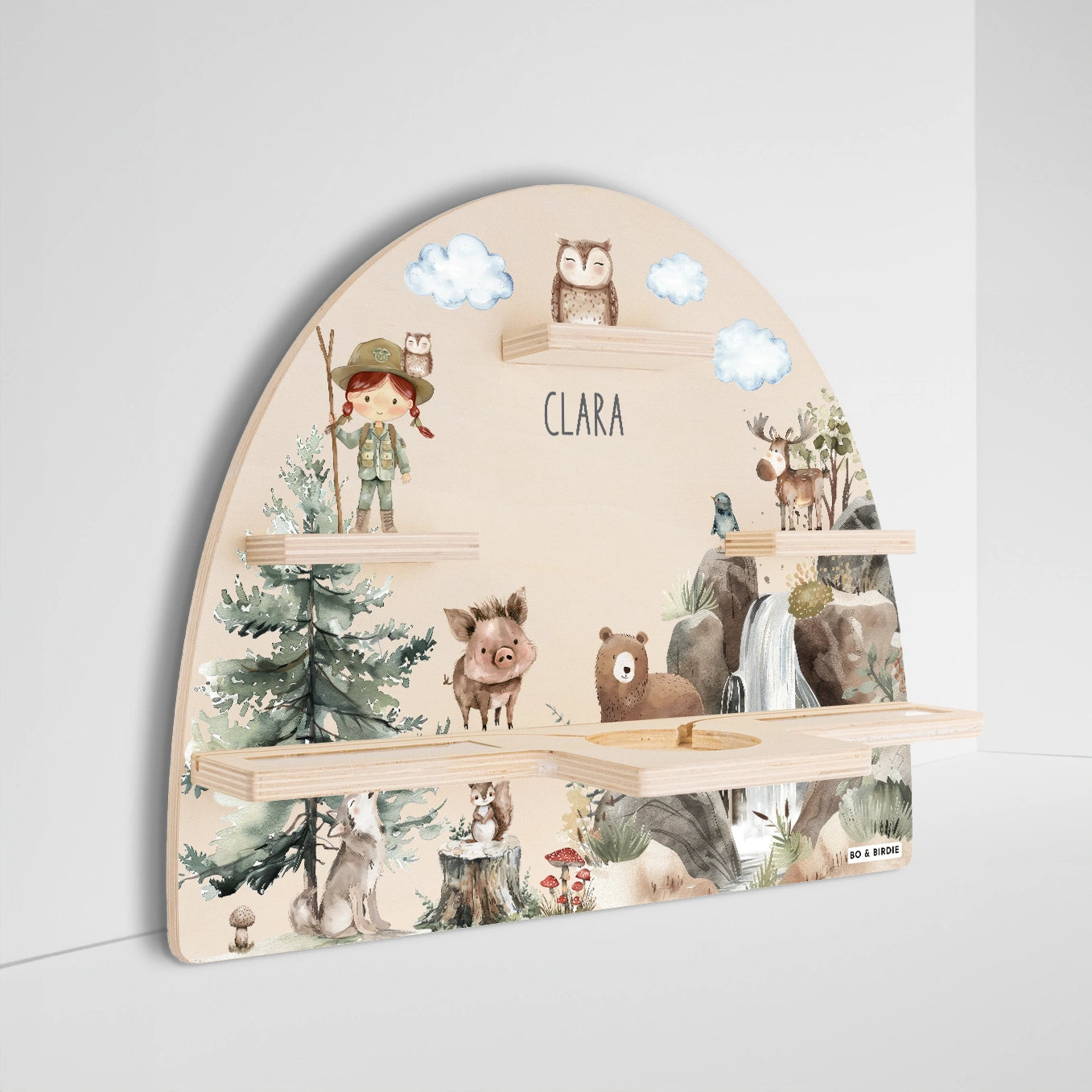 Personalisiertes Toniebox Regal "Wildnis"