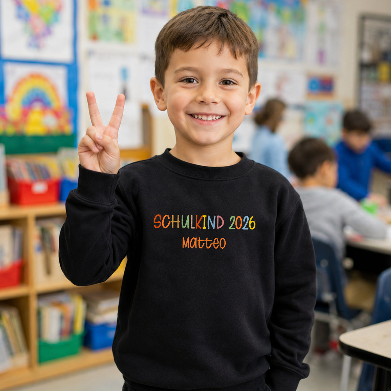 Personalisierter Sweater "Schulkind 2026"