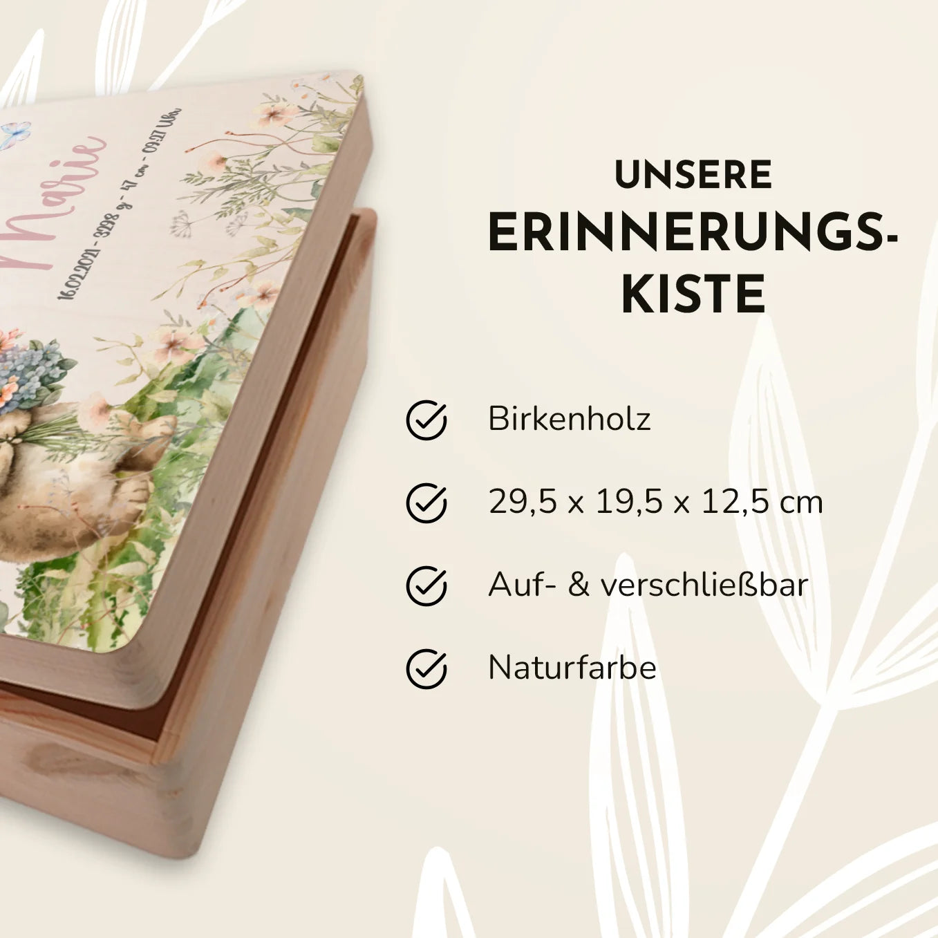 Personalisierte Erinnerungsbox “Osterhase”