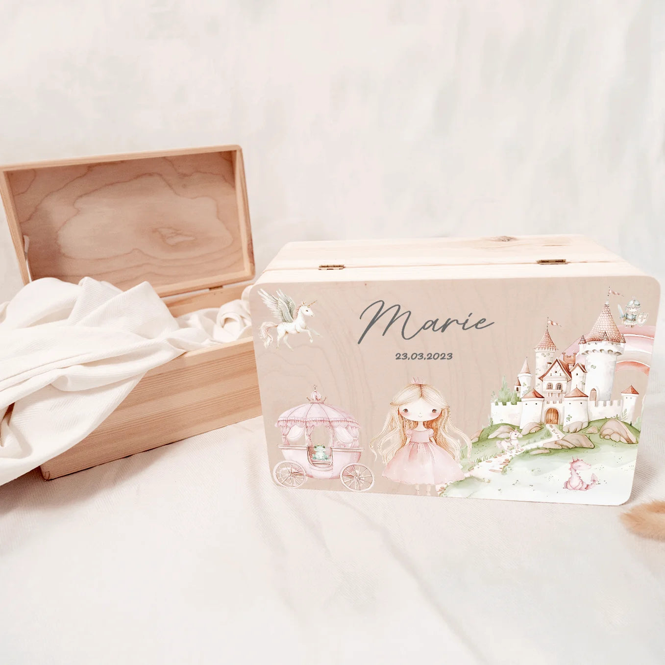 Personalisierte Erinnerungsbox "Prinzessin" Bo & Birdie