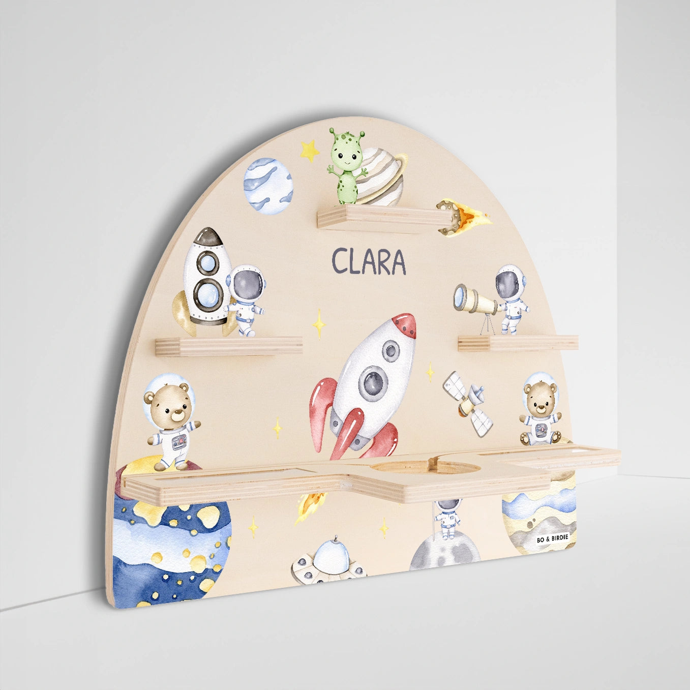 Personalisiertes Toniebox Regal "Astronauten Tiere"