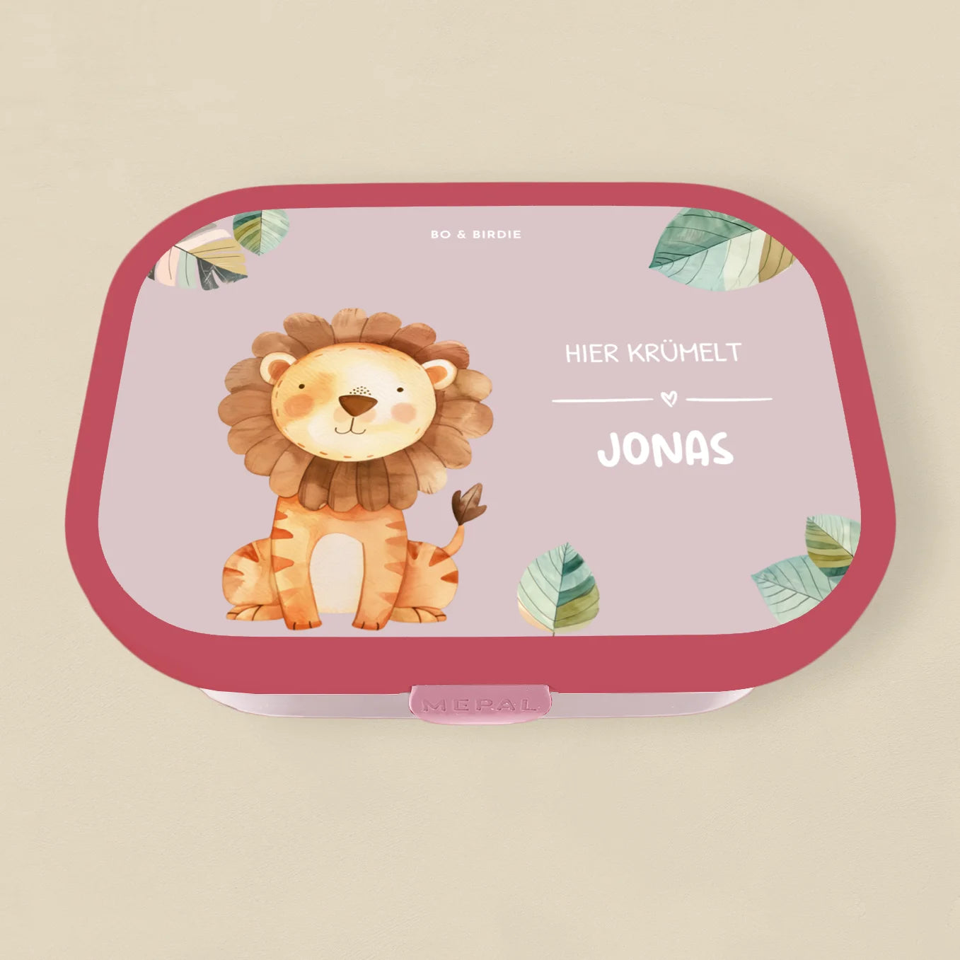 Personalisierte Mepal Brotdose "Wunschtier" Bo & Birdie