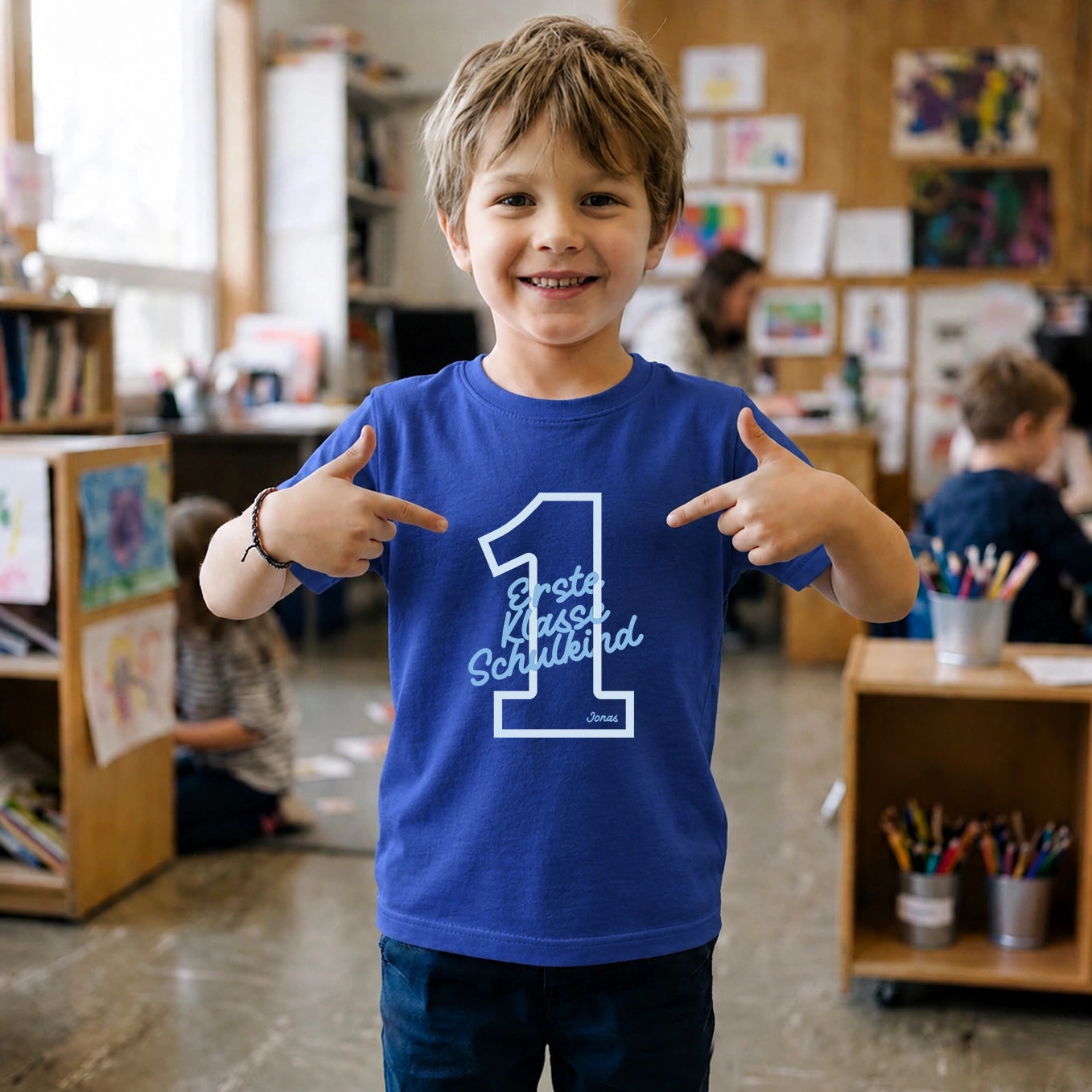 Personalisiertes T-Shirt “Erste Klasse Schulkind”