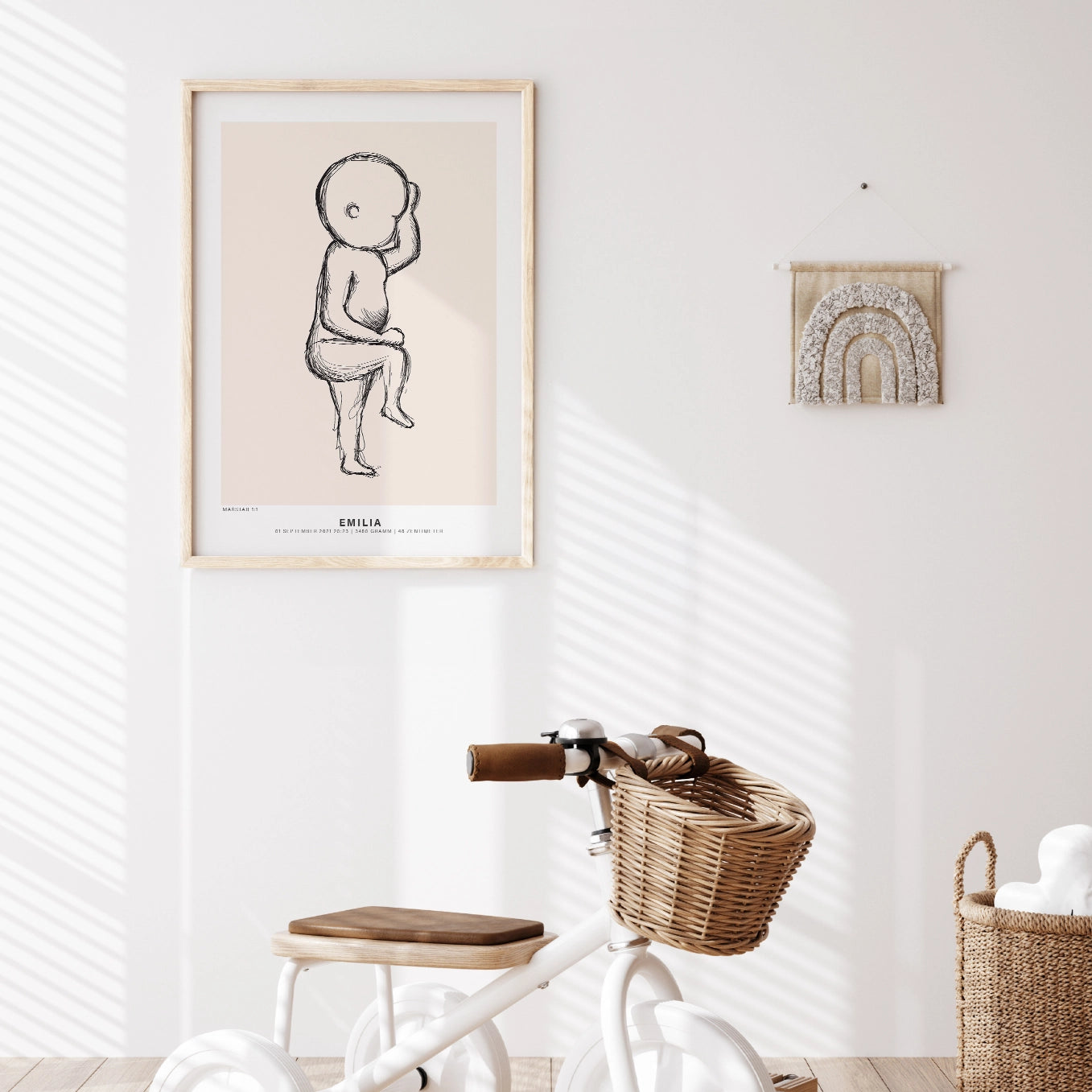 Personalisiertes Poster "Mein Babyposter" - Bo & Birdie