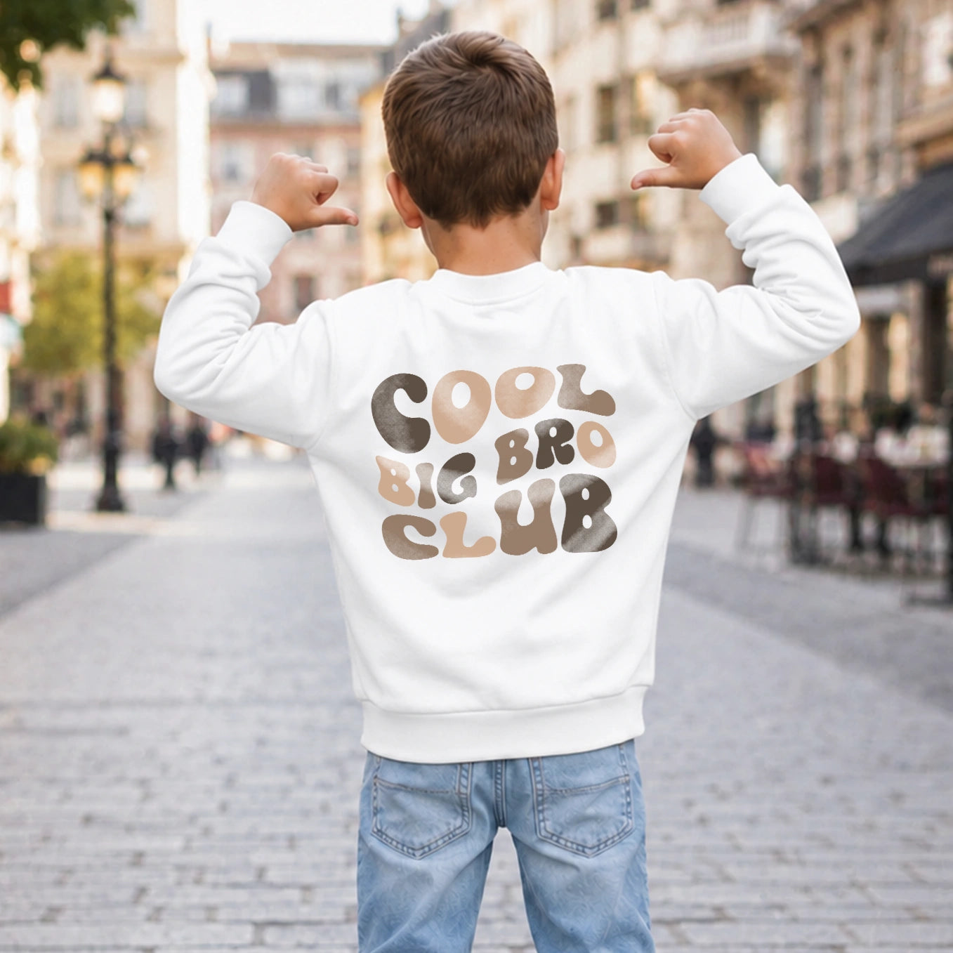 Personalisierter Sweater "Cool Big Bro Club"