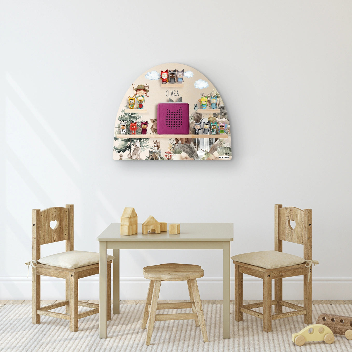 Personalisiertes Toniebox Regal "Wildnis"