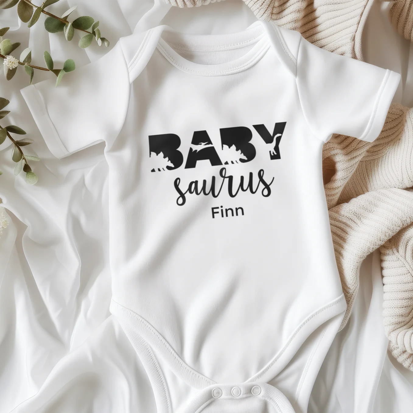 Personalisierter Partnerlook “Papa- und Baby Saurus”