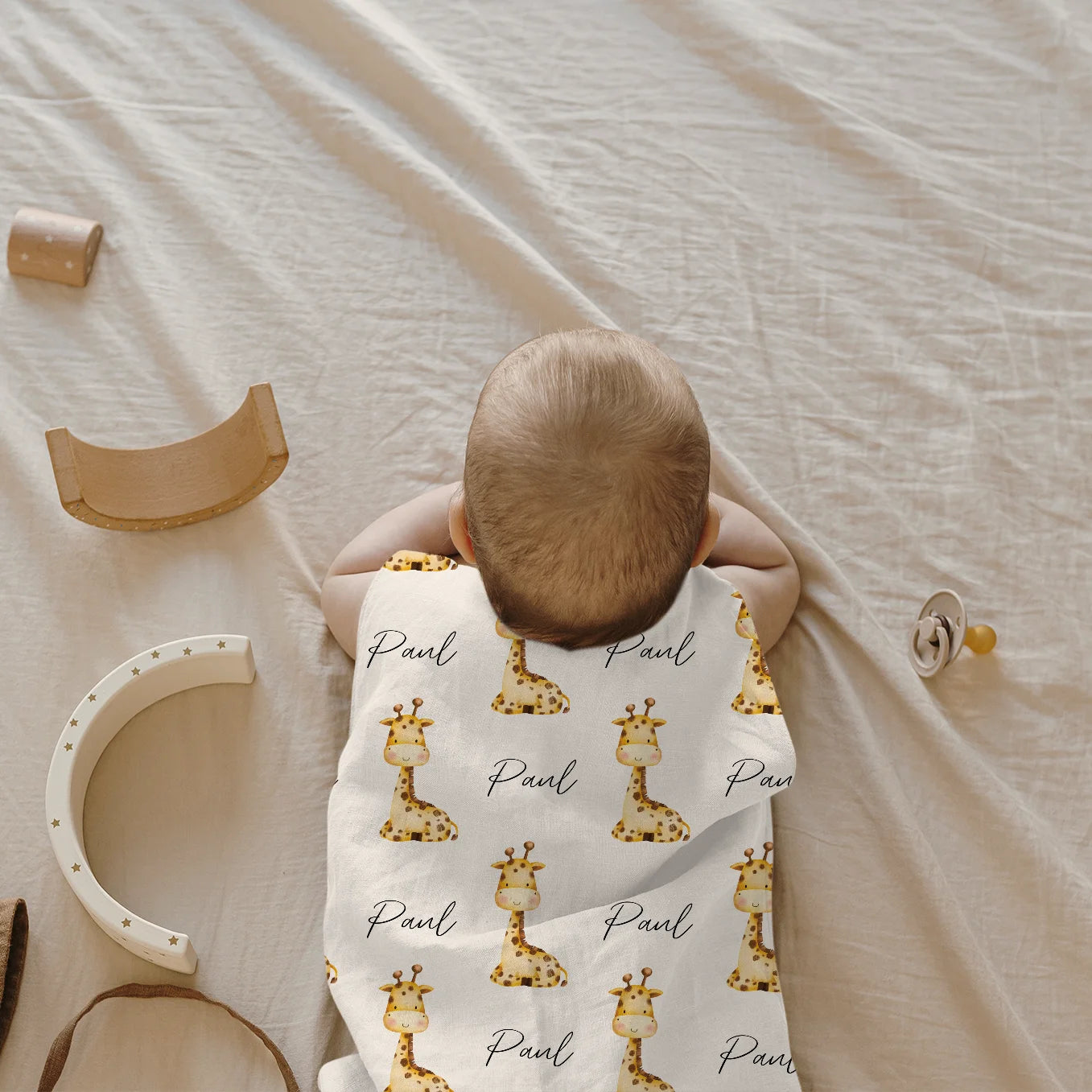 Personalisierter Baby Schlafsack mit Lieblingstier & Namen