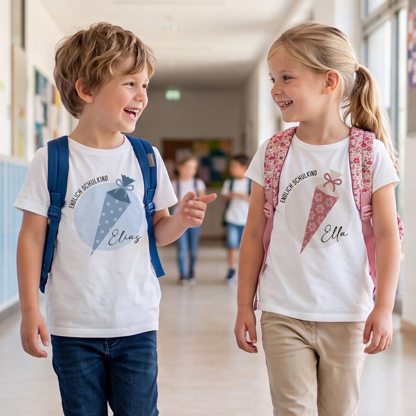 Personalisiertes T-Shirt "Schultüte"