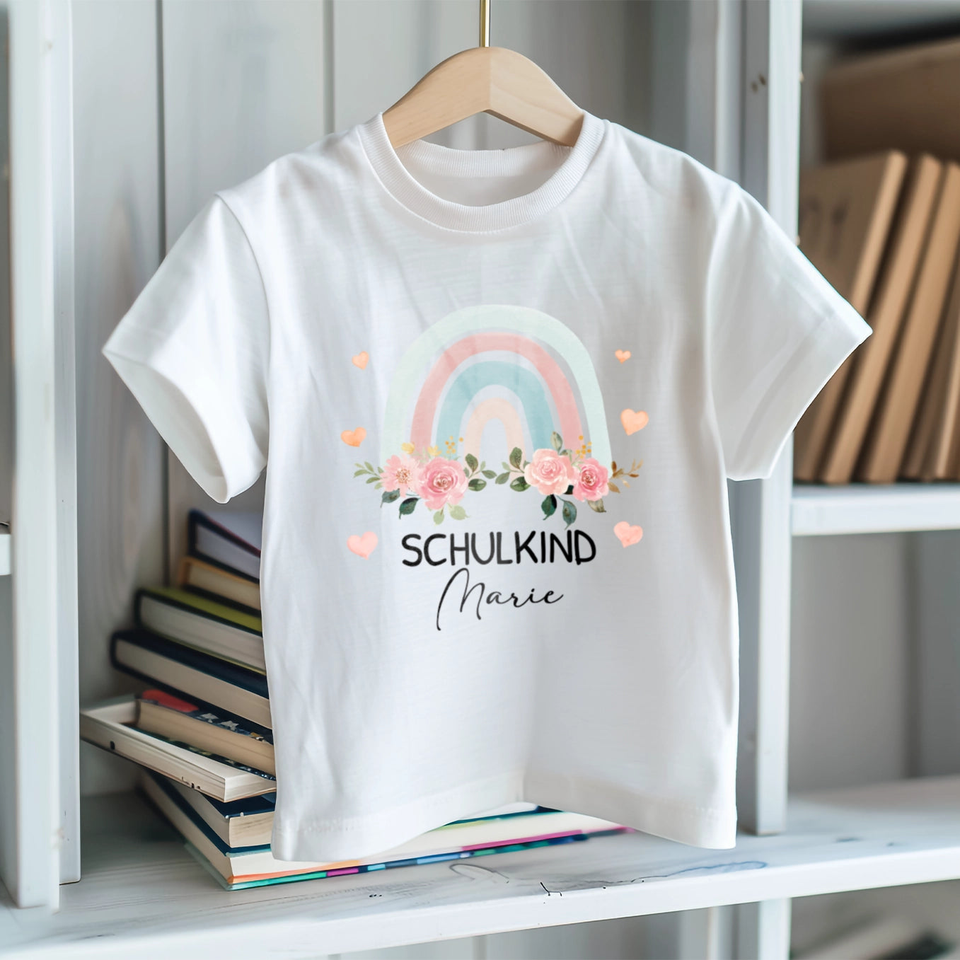 Personalisiertes T-Shirt "Regenbogen" Bo & Birdie