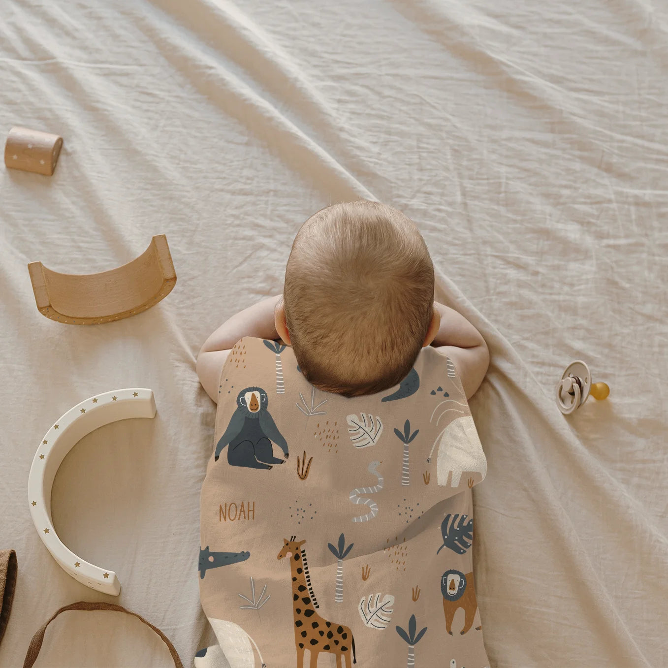 Personalisierter Baby Schlafsack "Savanne"