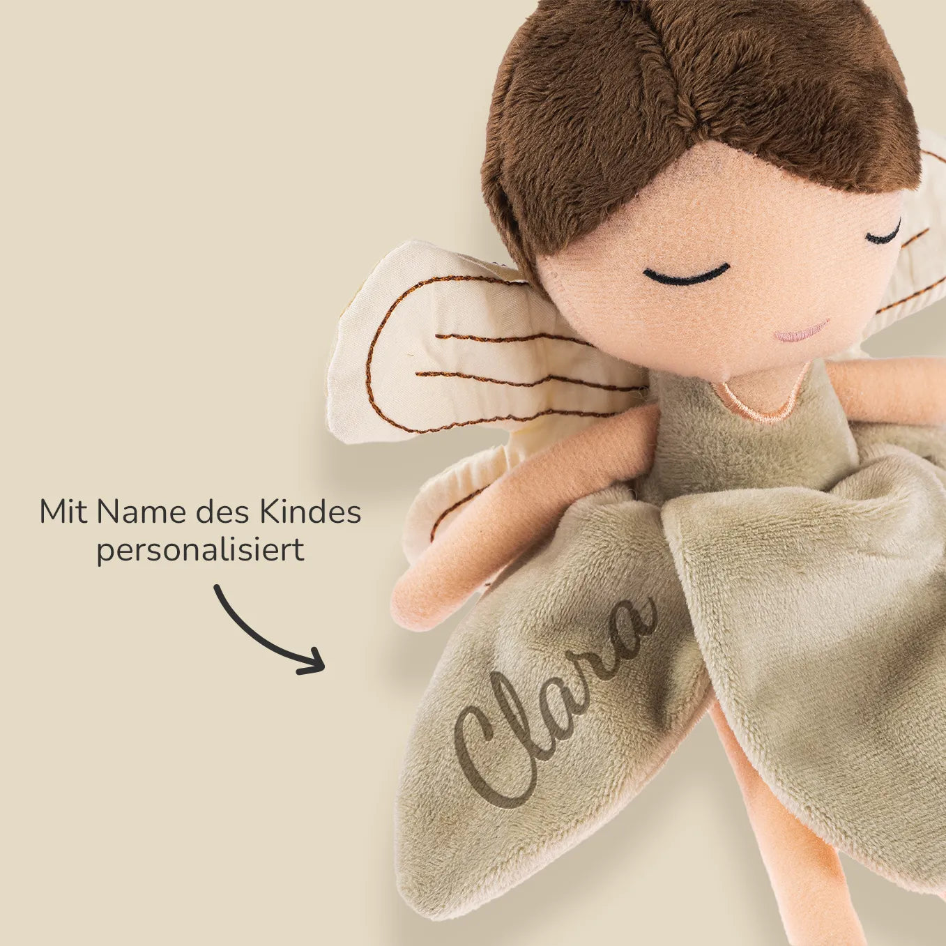 Personalisierte Kuschelpuppe Fee "Livia"