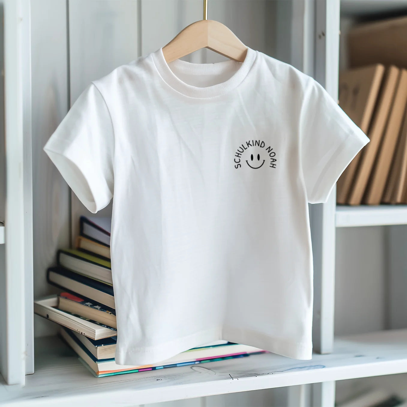 Personalisiertes T-Shirt Schulkind "Smiley" Bo & Birdie